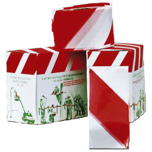 Nastro segnaletico bianco/rosso 200m