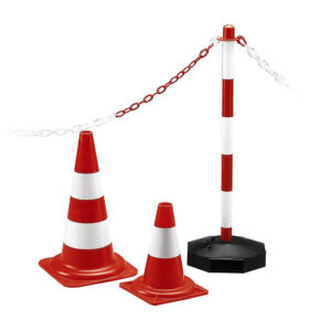 Catena diam. 5,5mm poliet. bianco/rossa