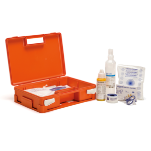 Valigietta arancio con contenuto maggiorato