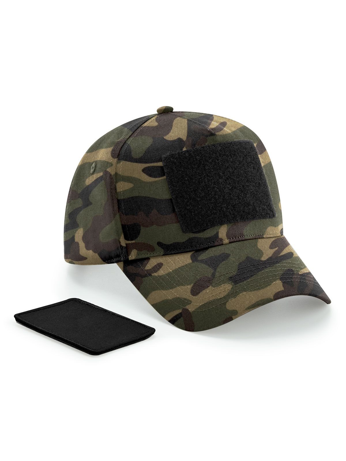 Beechfield – Cappello Unisex In Cotone Twill, Motivo Mimetica/Militare, Visiera Curva, Chiusura A Scatto, Taglia Unica